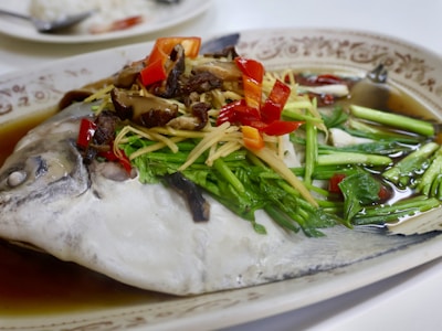 Steamed Whole Sea Bass
